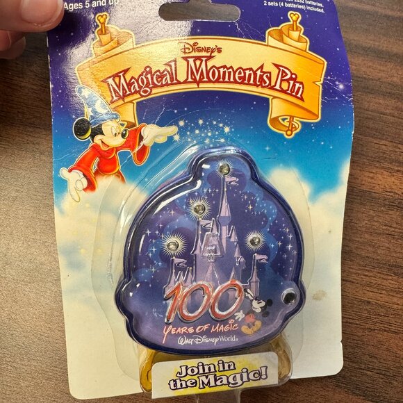 Disney Other - Walt Disney World 100 Years of Magic Magical Moments Collectible Light Up Pin
